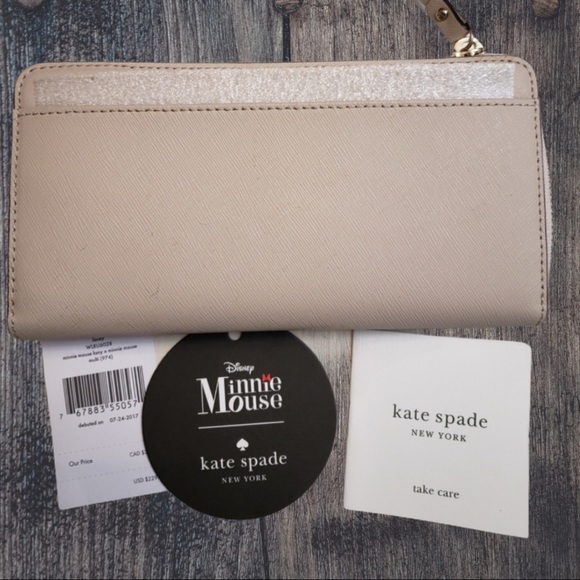 🆕♠️ Kate Spade Minnie Mouse Lacey Wallet ♠️ NWT - Picture 2 of 12